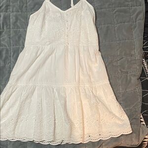 Maurices White Eyelet Casual Dress